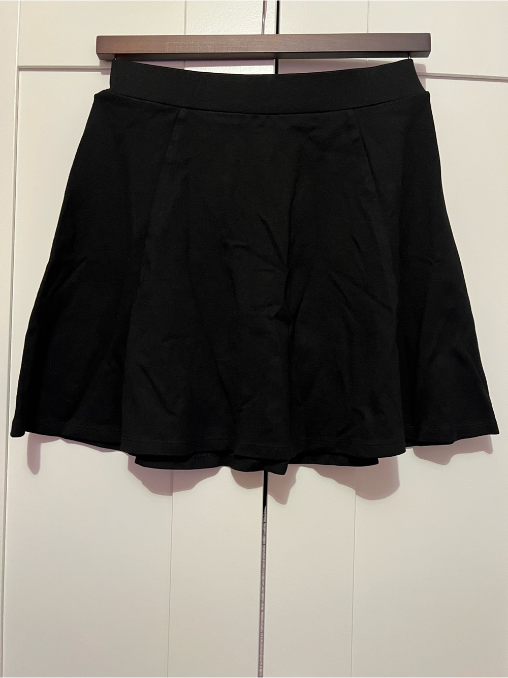 Divided Black Circle Skater Skirt